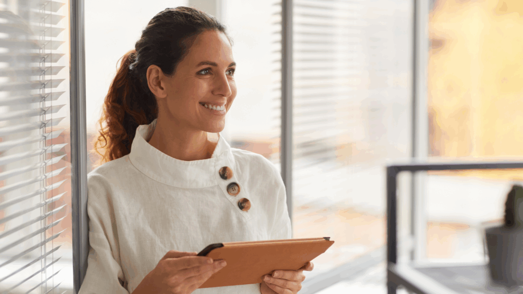 Successful business entrepreneur with SEO digital online business growth